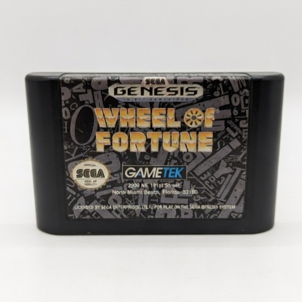 Wheel of Fortune 🔥 Sega Genesis 🕹 Vintage Video Game